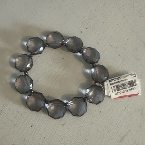 Large Crystal Beaded‎ Stretchy Bracelet - Picture 2 of 13